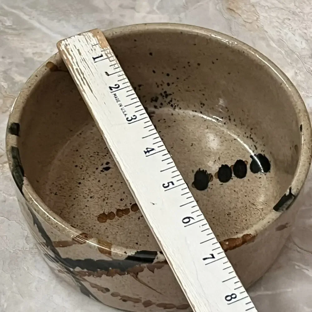 Studio Art Pottery Stoneware Bowl 6.6